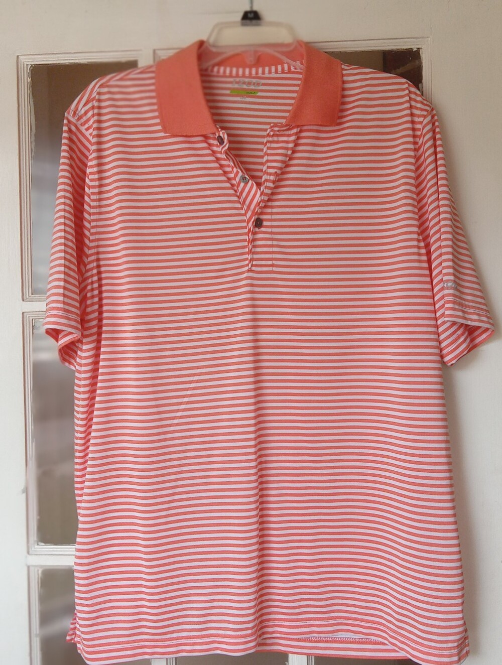 IZOD Men's Performance Golf Polo Orange White